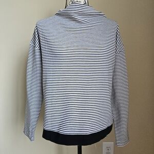 The White Company White Label Top Womens 10 Nautical Stripe Pullover